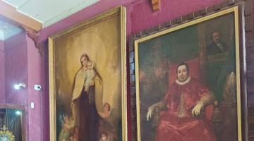 Cuadros rescatados de la antigua Catedral de Concepción